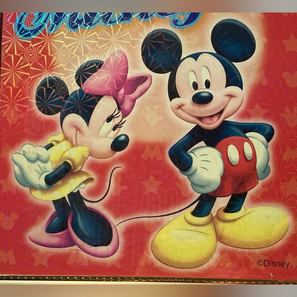 DISNEY MICKEY & MINNIE MOUSE HOLOGRAPHIC WALL ART 11x14” - Picture 7 of 7